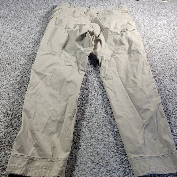 Cabelas Pants Mens 40x33 Tag 40x34 Heavy Canvas Work Outdoor Hiking - Picture 5 of 8